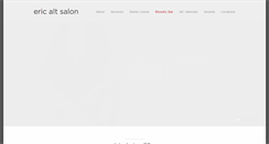 Desktop Screenshot of ericaltsalon.com